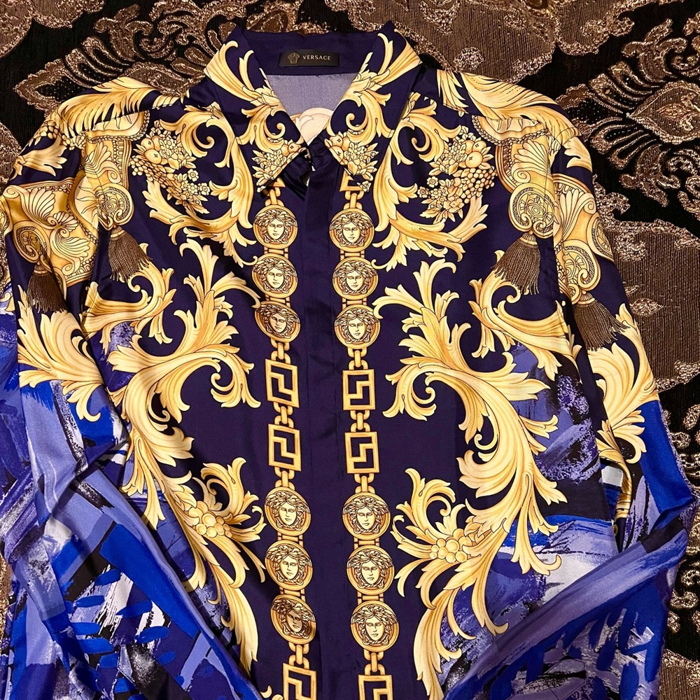 Versace silk shirt size 40